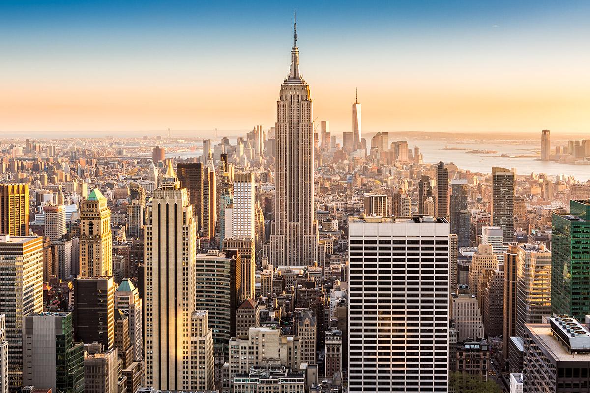 New York City skyline.